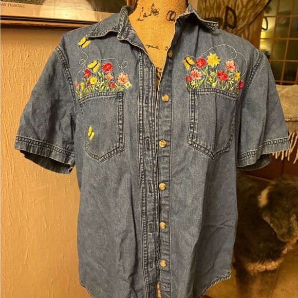 Cabin Creek Tops - Vintage Cabin Creek Denim Shirt